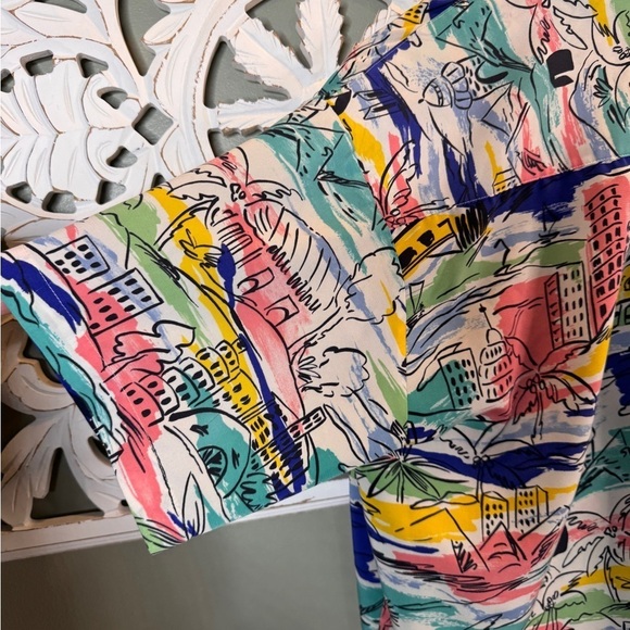 Vintage Stuart Lang Beach Button Down SOFT Flaw Hawaiian Style 12 Miami - Picture 7 of 7